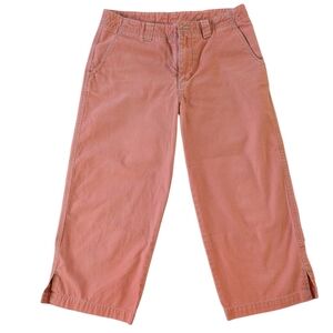Vintage 100% Cotton Royal Robbins Salmon Pink Hiking Pants Women's sz 6 Gorpcore